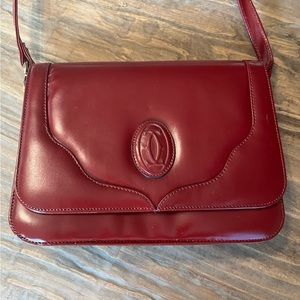 Vintage Cartier Bordeaux Red Bag